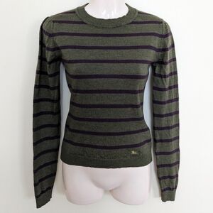 Burberry 100% Merino wool fine knit crew neck sweater xs